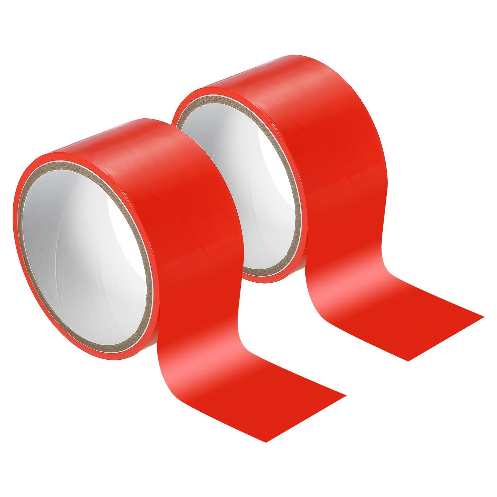 PATIKIL Non Stick Static Tapes 2 in x 33 Ft, 2 Roll Duct Tape for Organizing Cable Red