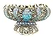 Vintage Blue color Swarovski Crystal Butterfly Hair Claw Clip 89