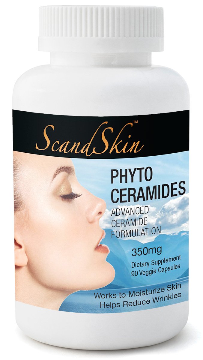 Phytoceramides, 350mg, 90 Veggie Capsules with Advanced Ceramides Formulation, Deep Skin Moisturizing, Plant Derived, GMO & Gluten-free - USA Made - Get7Solutions