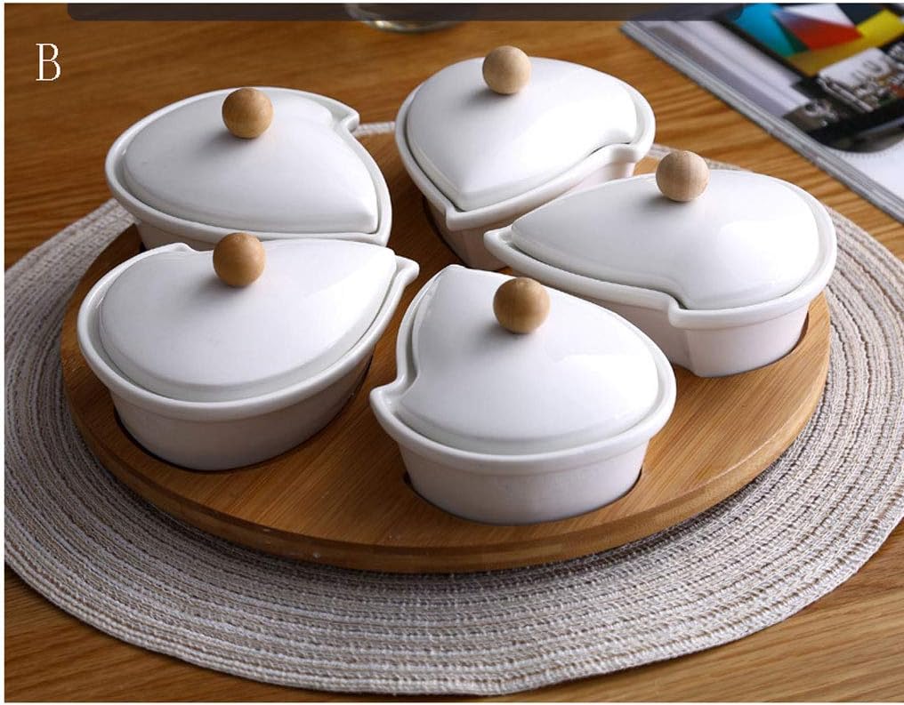 Lazy Susan Rotating Or Revolving Dip Set Snack Bowl Serving Platter