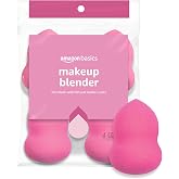 Amazon Basics Large Makeup Blender Sponges, Reusable, for Full or Sheer Coverage, 4-Pack (Previously Solimo)