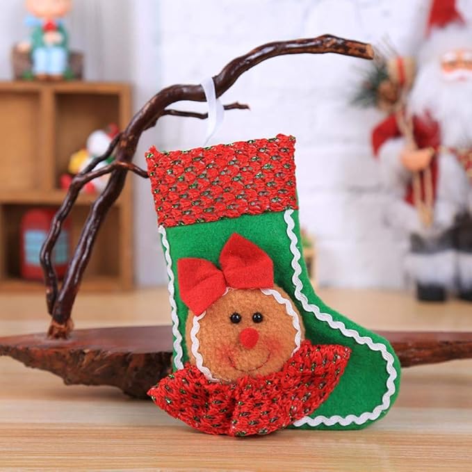 AOGXQ Navidad Medias-Adornos Colgante De Árbol De Navidad Calcetines De
