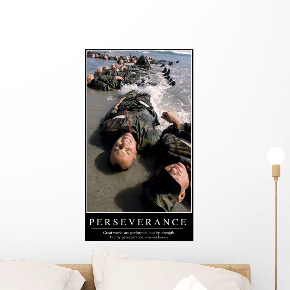 Amazon.com: Perseverance Inspirational Quote and Wall Mural by