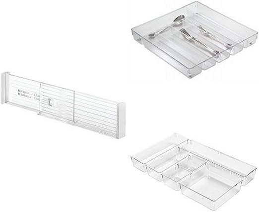 Amazon Com Interdesign 9 Piece Kitchen Drawer Organizer Set