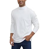Mens Mock Turtleneck T-Shirts Long Sleeve Thermal Pullover Sweater Tops | Basic, Lightweight, Stretchy, Solid, Soft, Undershirt, Breathable, Comfortable, Slim Fit, Casual, Daily, Business Wear