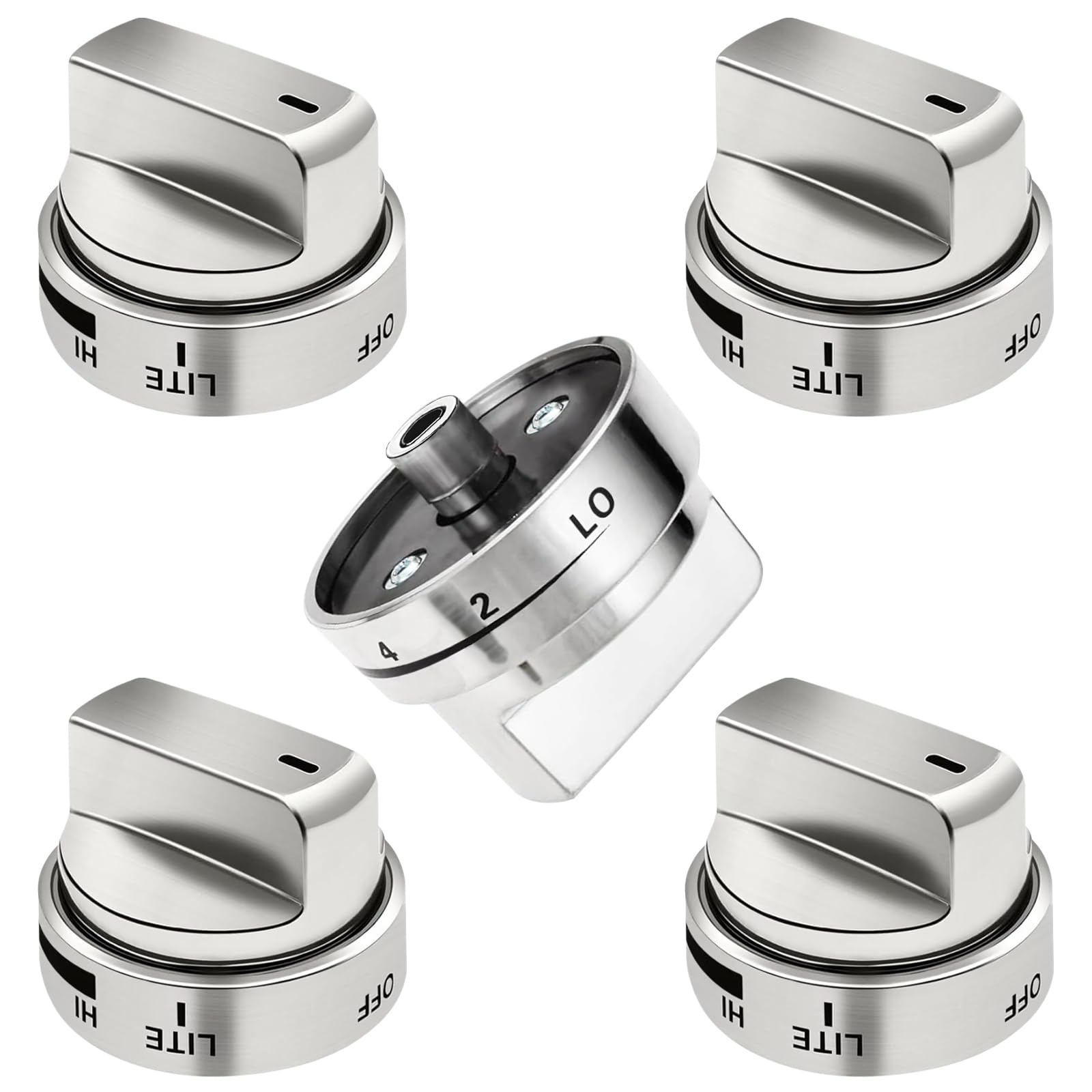 Photo 1 of 5 Pack AEZ73453509 Stove Knob Replacements Gas Stove Knob Compatible with LG Range/Oven Replaces AP5669773 AEZ73453503 AEZ72909008