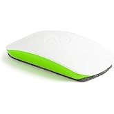 U Brands Magnetic Dry Erase Board Felt Eraser, 4.5"x2.25"x1", 2-tone White and Green, Lightweight Modern Design