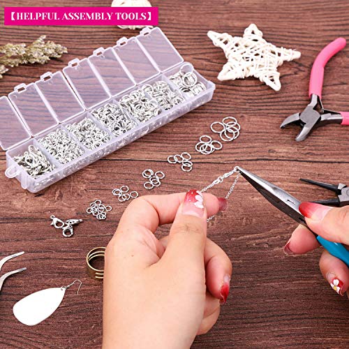 image for Jump Rings and Jewelry Pliers for Jewelry Making, Cridoz Jewelry Repai