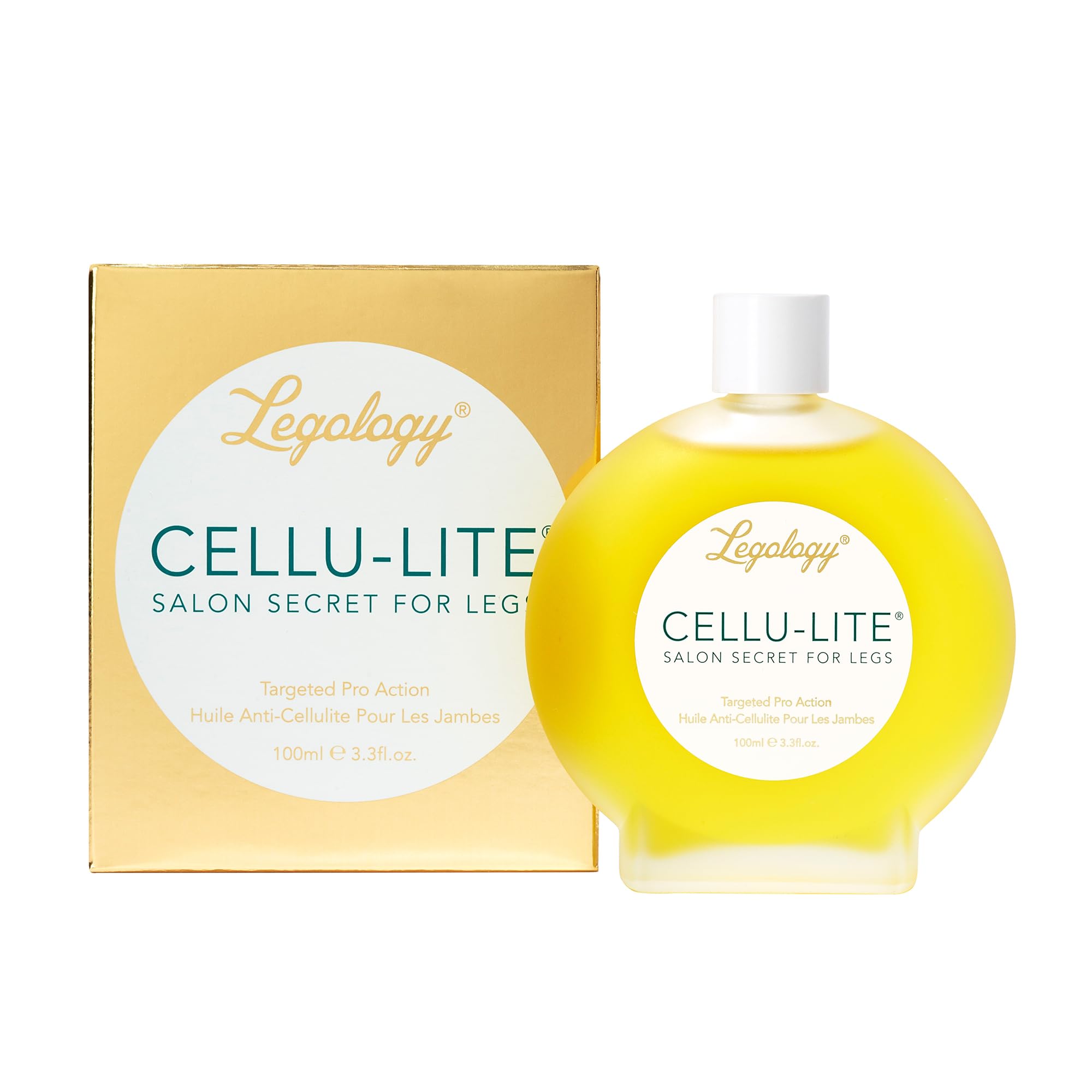Legology Cellu-Lite Anti-Cellulite Oil for Legs – Lymphatic Drainage Cellulite Massage Oil with Stimulating Aromatherapy Oils & Lymphology Complex – Smooth, Firm & Detox Skin – 100ml