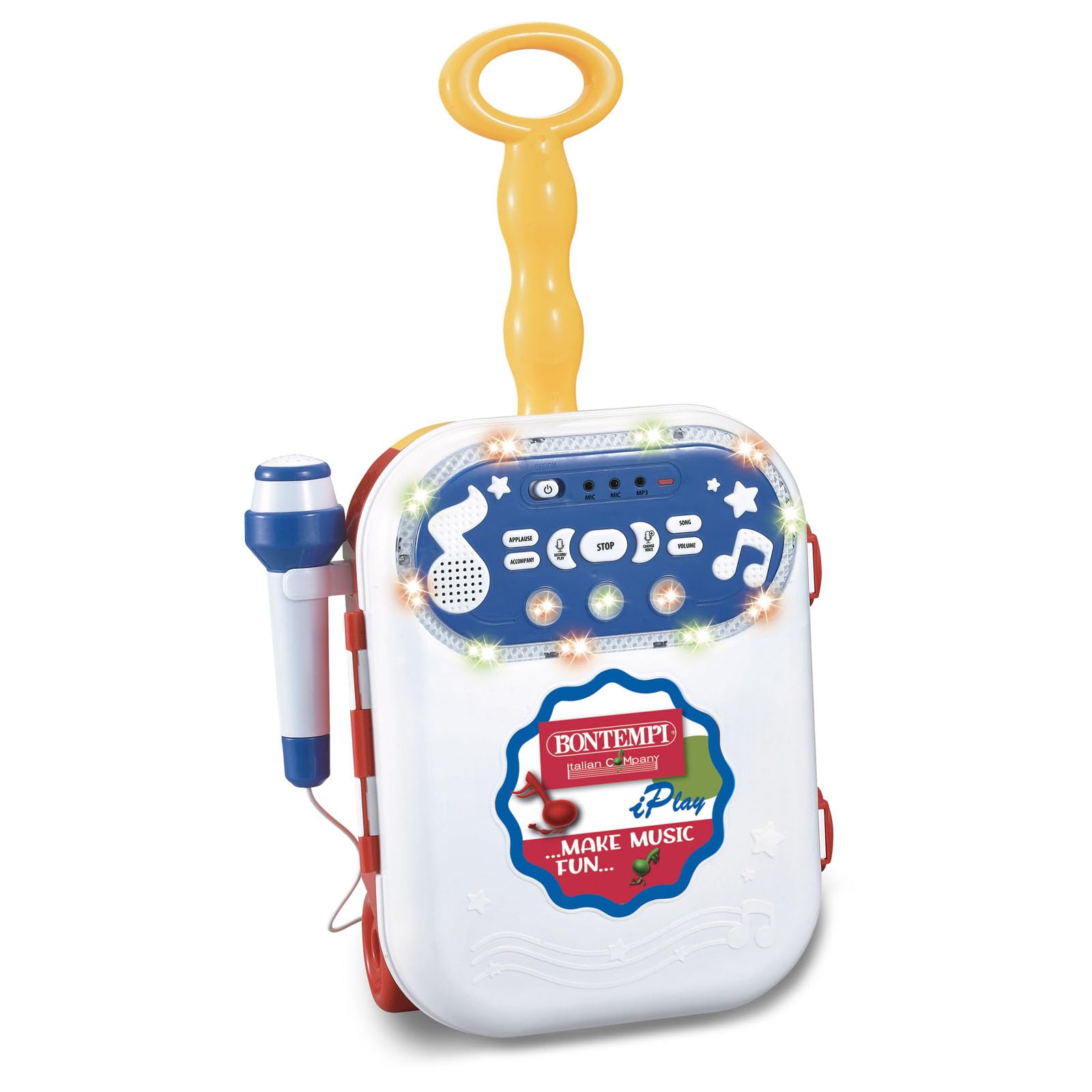 Bontempi 42 5010 Amplifier Microphone Voice Recording and Playback Function Connecting to a MP3 Players Amplifier Microphone, Multicoloured, 27 x 49 x 13.5 cm