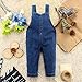 Kidscool Baby Cotton Denim 3D Cartoon Coffee Dog Soft Overalls
