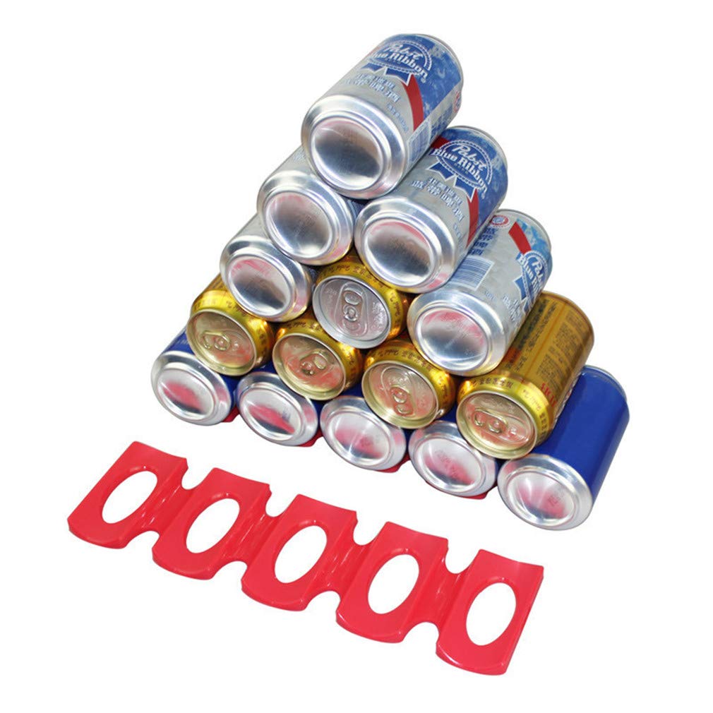 2Pcs Bottle Stacking Mat Can Stacker Kitchen Cabinet and Fridge Storage Rack Wine Bottles Holder