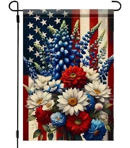 Let Freedom Ring Gartenflagge – Doppelseitig, 30,5 X 45,7 Cm, Patriotisch Für 4. Juli, Memorial Day & Unabhängigkeitstag