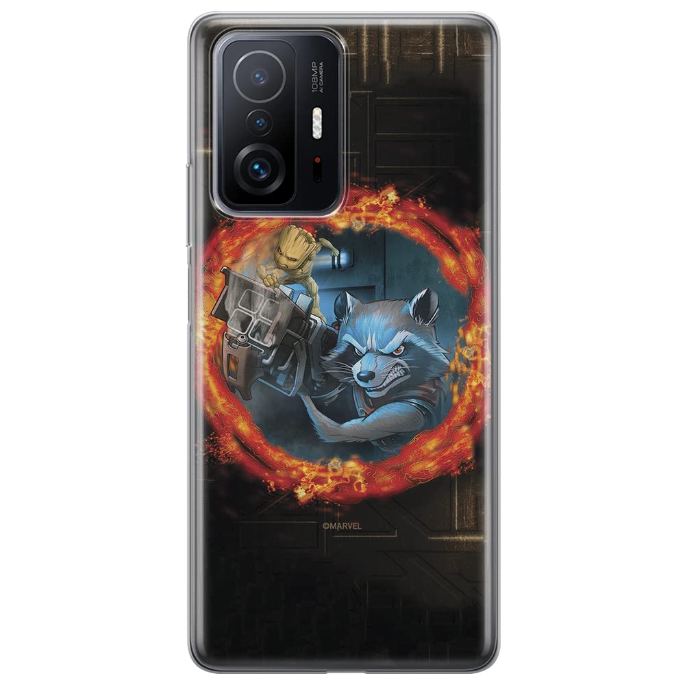 ERT GROUP mobile phone case for Xiaomi 11T 5G / 11T PRO 5G original and officially Licensed Marvel pattern Guardians of the Galaxy 008 optimally, case made of TPU