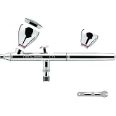 NEO CN Dual Action Airbrush - Effortless Coverage N3 Nozzle, 0.24 oz &amp; 0.10 oz Fluid Cups. Ideal for Beginners &amp; Hobby Painters &ndash; Fine Atomization with Low Air Pressure for Makeup, Arts 7 Crafts