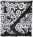 Vera Bradley Women's Fleece Plush Throw Blanket, Snow Lotus, 80 X 50