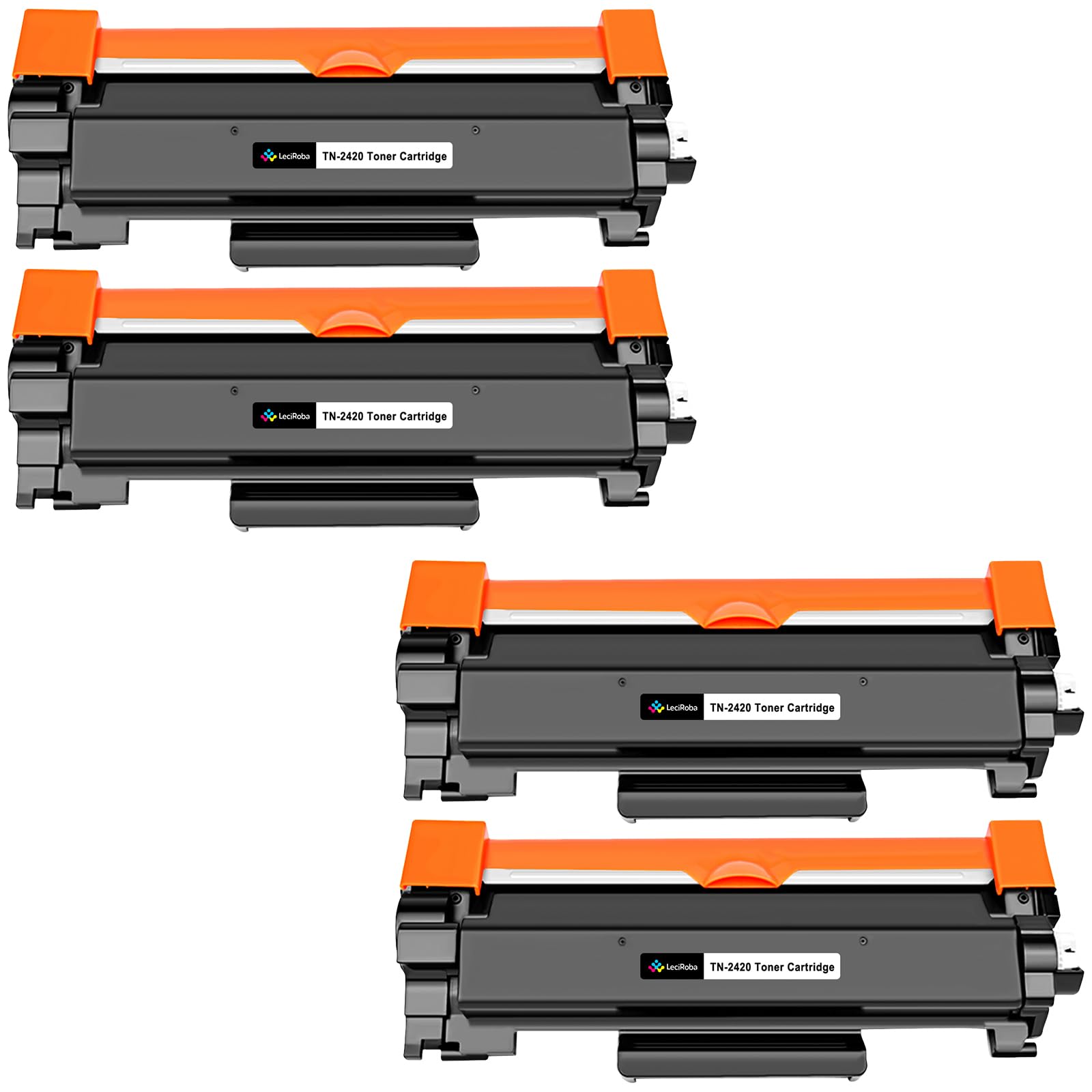 LeciRoba TN2420 TN-2420 for Brother TN2420 TN2410 Toner Cartridge for Brother DCP-L2530DW L2510D L2537DN L2550DN HL-L2350DW L2310D L2357DW L2370DN L2375DW MFC-L2710DW L2710DN L2730DW L2750DW (4-Black)