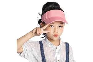 KORHLEOH Sun Visor for Kids Adjustable Girls Sun Cap - Summer Outdoor UV Protection Sports Hat for 2 to 6 Years