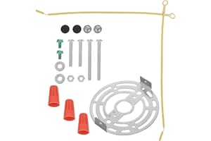 Operitacx Ceiling Light Mounting Bracket Set Round Junction Box Adapter, Wall Sconce Mount Crossbar Plate