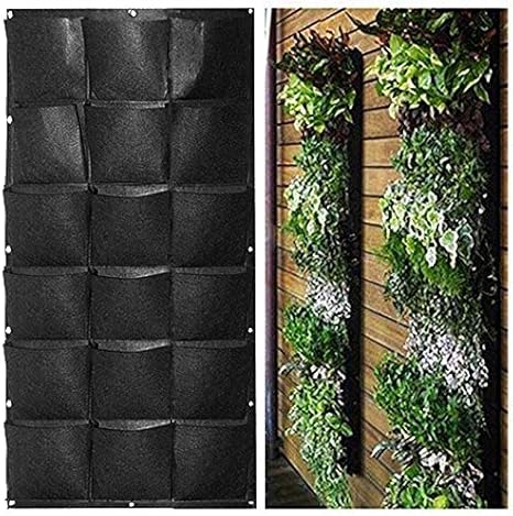 macetero yino con bolsillos para jardin