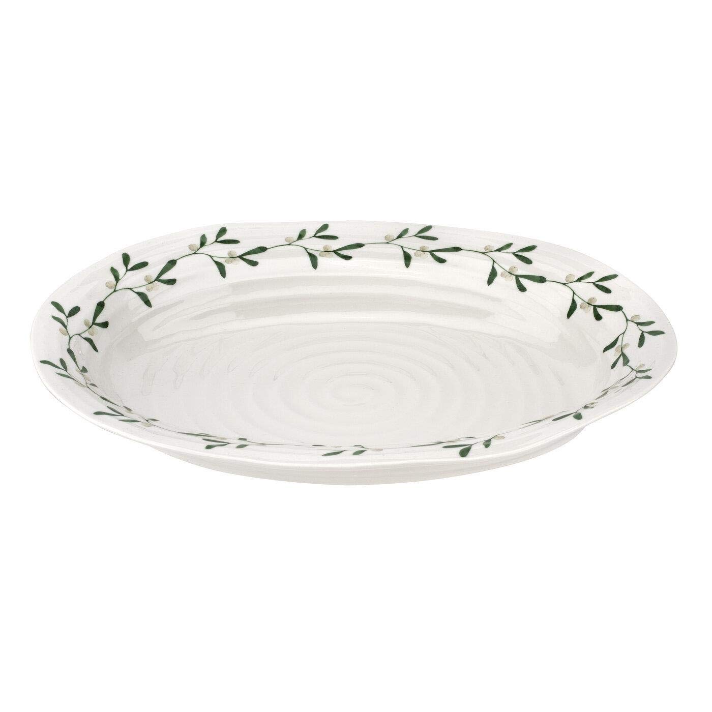 Sophie Conran Garland Oval Platter 14.75 inch (Amor, Mistletoe)