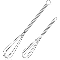 NileHome Mini Whisks Stainless Steel Whisk Set 5" 7" Kitchen Small Wisk Balloon Wire Tiny Whisks for Cooking, Whisking, Blend