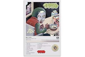 BATWHO MF DOOM Poster MM...FOOD Album Canvas Poster Unframe：12x18inch(30x45cm)