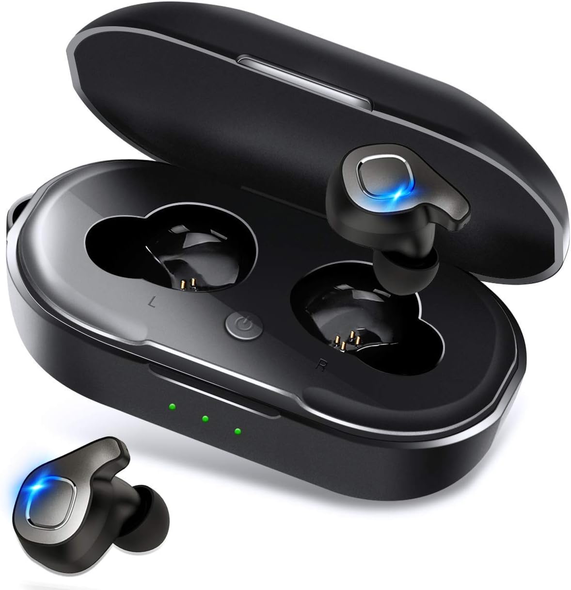 Wireless Earbuds,Dveda Bluetooth 5.0 3D Stereo Sound True Wireless Headphones with Charging Box Built-in Mic and Noise Cancelling Stereo for iPhone and Android