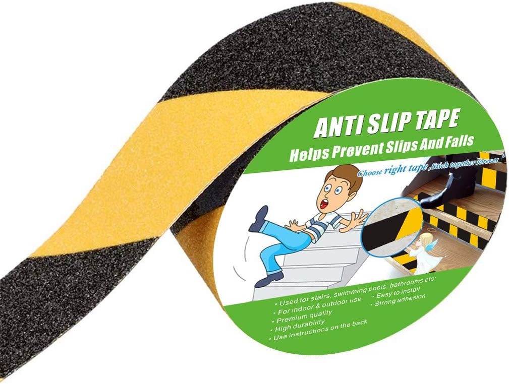 Anti Slip Tape, High Traction,Strong Grip Abrasive, Not Easy Leaving Adhesive Residue, Indoor & Outdoor (50MM Width x 5M Long