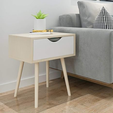 Amazon Boju サイドテーブル ナイトテーブル 引き出し付き おしゃれ