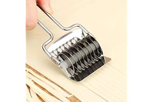 Pasta Noodle Cutter Stainless Steel Lattice Roller Pasta Maker Pastry Wheel Cutter Spaghetti Maker for Kitchen Cooking Tools(