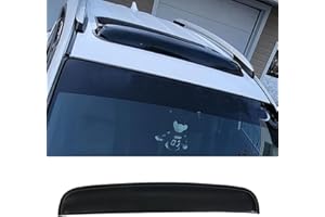 Deebior 34inch 880mm Universal Fit Rain Snow Guard Sun roof Wind Deflector, 1pc Tape-On Dark Smoke Tint Auto Moonroof Window Visor RN88