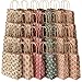 Christmas Kraft Gift Bags, Muscccm 24 Pack of Christmas Goody Bags with Assorted Christmas Prints for Kraft Bags, Xmas Gift Bags, School Classrooms and Party Favors