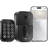 Yale Assure Lock 2 Plus Apple Home Keys Deadbolt with Wi-Fi, Black Suede | Auto-Lock with DoorSense, Wi-Fi included, Apple Home Keys, Keyless Entry, Only compatible in the US and Canada