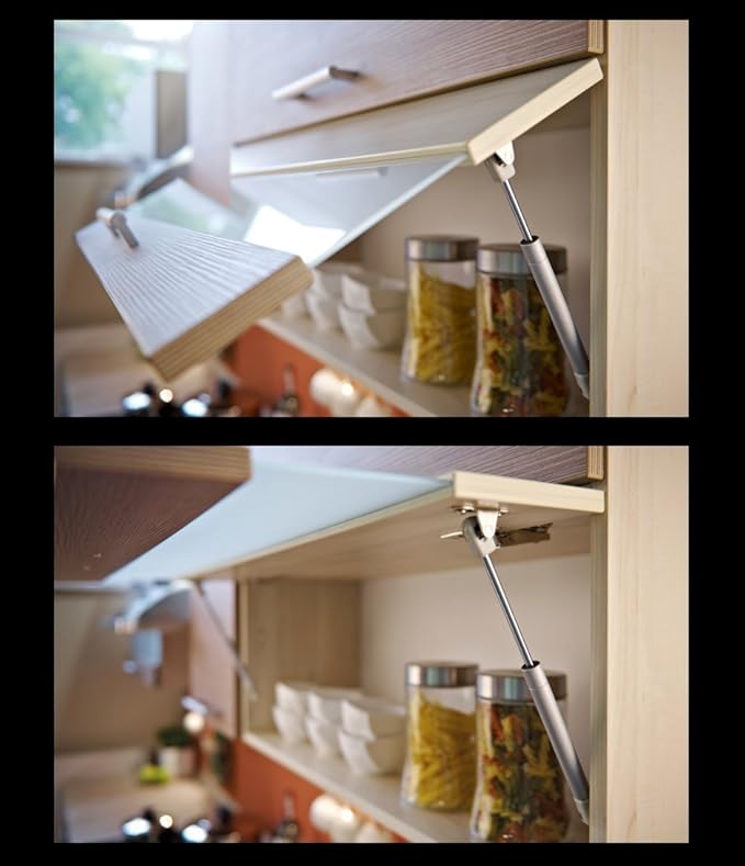 GTV - 1 par de bisagras de gas (80 Nm, con cierre suave para puertas