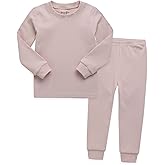 VAENAIT BABY 12M-12Y Kids Boys Girls Toddler Solid Cotton Daily Pajamas Pyjamas Sleepwear Set Basic