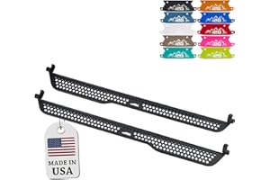 IAG PERFORMANCE IAG Full Length EZ-Step for Ford Bronco 2021+ w/rockrails (4 Door, White Logo Plate, 1 Pair) (Does not fit Raptor or Sport)