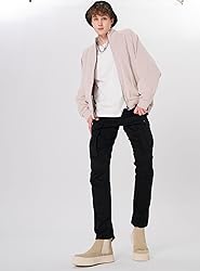 Plaid&Plain Men's and Women's Black Cargo Pants