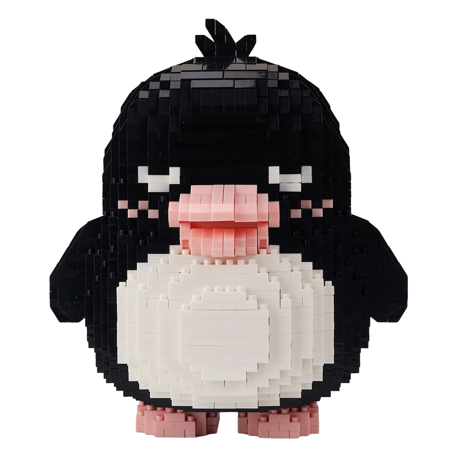 Larcele Micro Building Blocks Animal Set, DIY Mini 3D Building Toy Bricks,1499 Pieces KLJM-07 (Pinky Penguin) — image 1