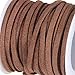 Bingcute 12 Rolls Assorted Colors 3mm Faux Leather Suede Beading Cords