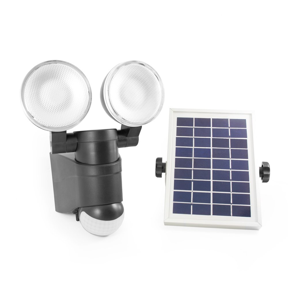 SolarCentre® Shield Twin Outdoor Solar Powered PIR Motion Security Light