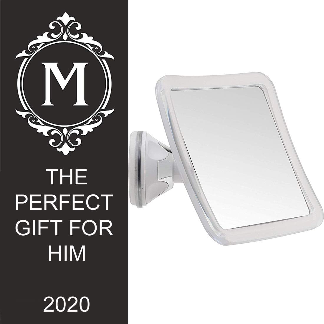 3X Magnifying Shower Mirror For Fogless Shaving with Suction Cup, Shatterproof Surface and 360° Swivel, 6.3" x 6.3": Home & Kitchen