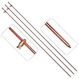 MOKIKUBA 3 Pcs Grounding Rod with Copper Ground Rod