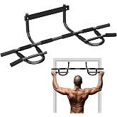 Pull Up Bar for Doorway, Upgrade Chin up Bar for Doorway Without Screws, Portable Strength Training Door Frame Pull-up Bars, Door Workout Bar with Foam Grips for Home