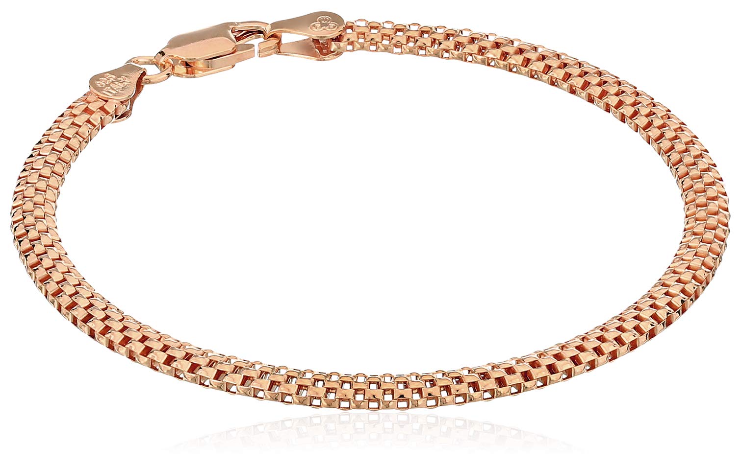 Amazon Essentials Plated Sterling Silver Mesh Chain Bracelet The Best