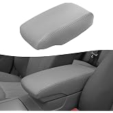 Center Console Armrest Cover Replacement for Toyota Camry 2007-2011, Gray | Custom Fit, Arm Rest Upholstery, Console Lid Skin Cover, Vinyl Leather, Anti-Scratch (Upholstery Only)