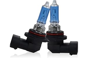 Flygun 2 PCS 9006 Car Halogen Bulbs, Ultra White Light Bulbs, 12V 100W Front Fog Light Bulb, Super Bright High Beam Low Beam Bulb Auto Lights Universal for Most Cars, Trucks, SUVs (White)