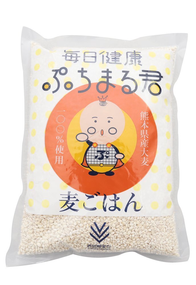 西田精麦 毎日健康 ぷちまる君 1kg 熊本県産 大麦 × 2袋商品画像