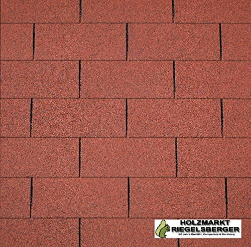 Teja rectangular de Gartenwelt Riegelsberger, de tela asfáltica ...