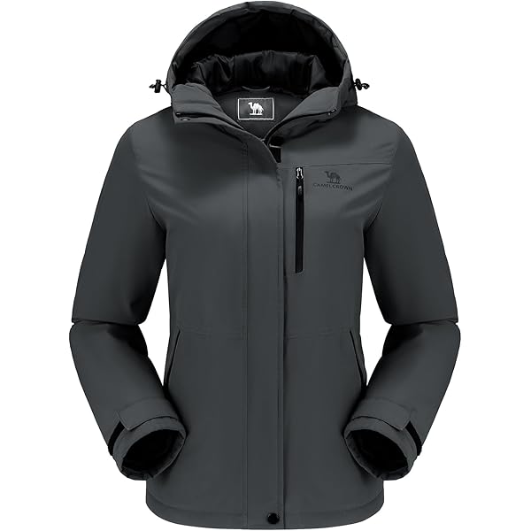 Amazon.com: CAMEL CROWN Men's Winter Coat Waterproof Ski Jacket